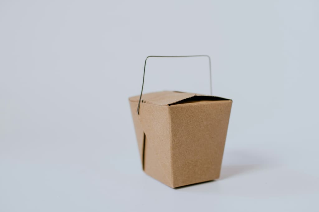 Takeaway food packaging and containers ready for service